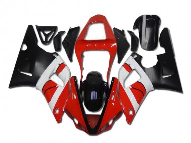 Carénage Moto R1 00-01 - Rouge Blanc Noir