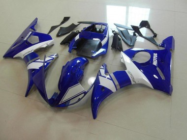 Carénages Moto R6 03-05 - Bleu Blanc
