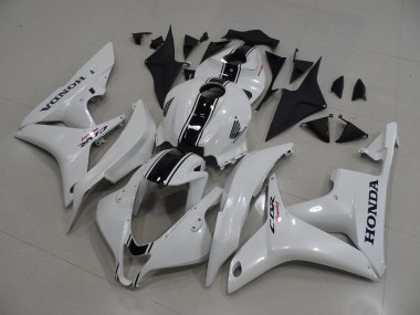 Carénage Moto CBR 600 RR 07-08 - Blanc Nacré avec Noir Bande