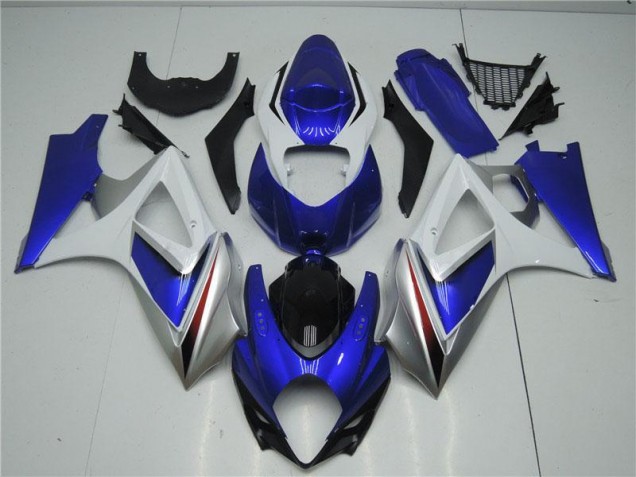 Kit Carénages Motos & Plastique GSXR 1000 K7 07-08 - Bleu Blanc