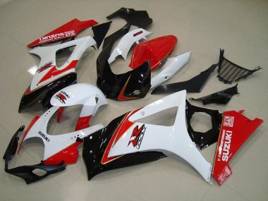 Carénage Moto GSXR 1000 K7 07-08 - Blanc Rouge Noir