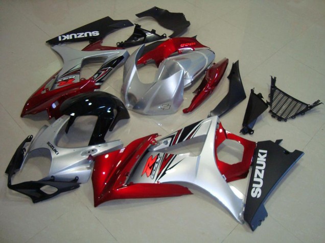 Carénage Moto GSXR 1000 K7 07-08 - Rouge Noir Argent